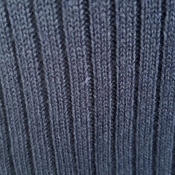 Turtle Bay Sz Medium Ribbed Navy Blue Button Front Vest Unisex - Picture 10 of 14